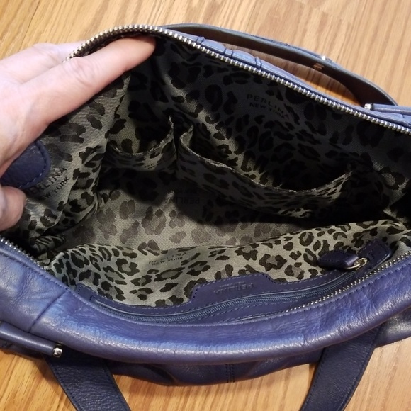 Perlina Leather Satchel Purse - Picture 4 of 8